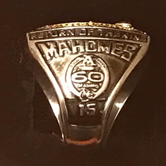 2020 KANSAS CITY CHIEFS SUPER BOWL LIV CHAMPION MAHOMES MVP SIZE 12.5 RING &BOX - Picture 4 of 7